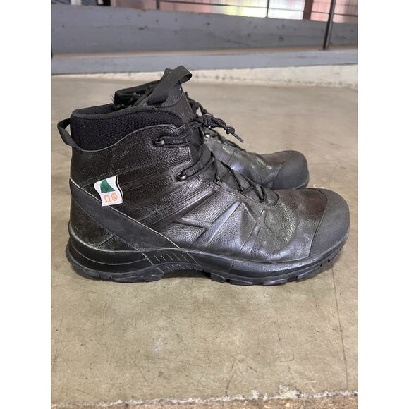 HAIX Men's Black Eagle Safety 55 MID EMS CT Waterproof BOOTS Size 15 Steel Toe - Picture 1 of 16